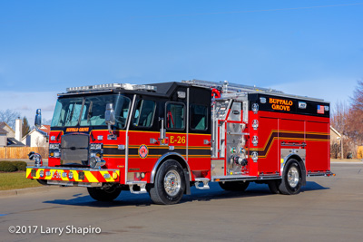 Buffalo Grove Fire Department Engine 26 E-ONE Typhoon fire engine fire trucks shapirophotography.net Larry Shapiro photographer